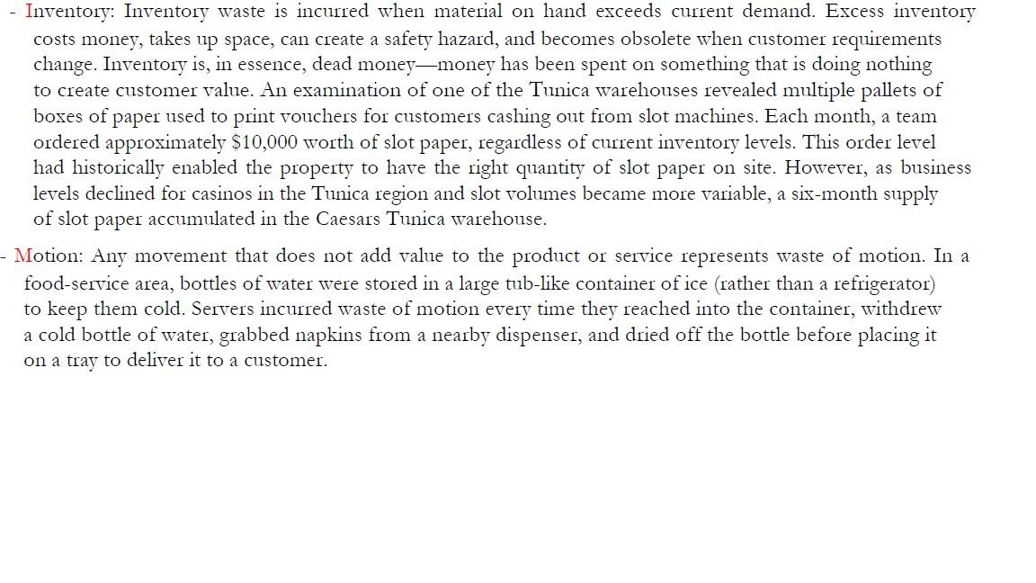 3 Implementing LEAN Operations at Caesars Casinos