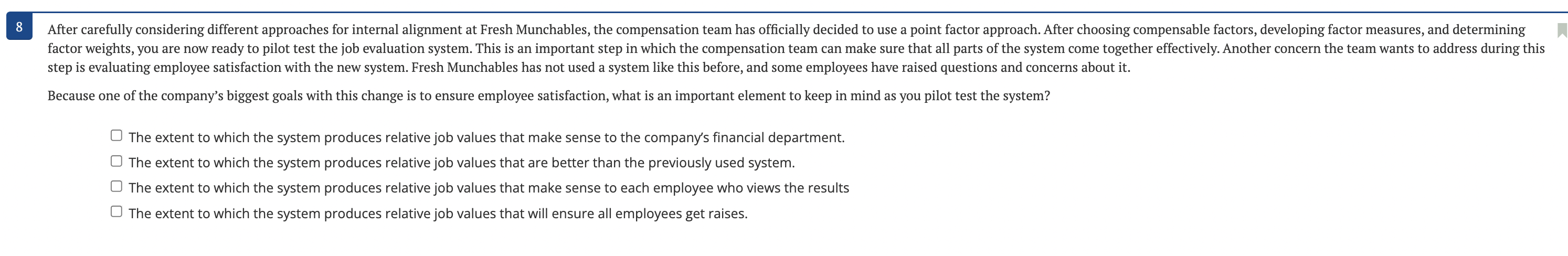 8 After carefully considering different