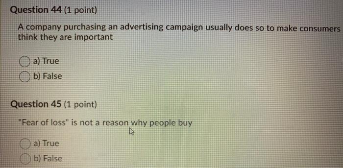 Question 41 (1 point) It is usually easier to