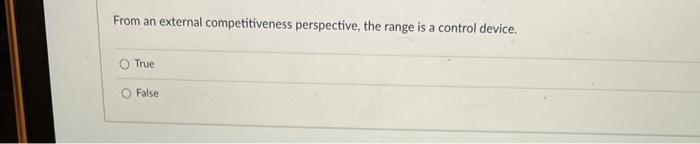 From an external competitiveness perspective, the