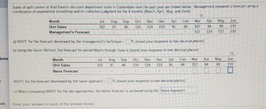 Oct Nov Dec 119 96 84 102 110 110 114 Sales of