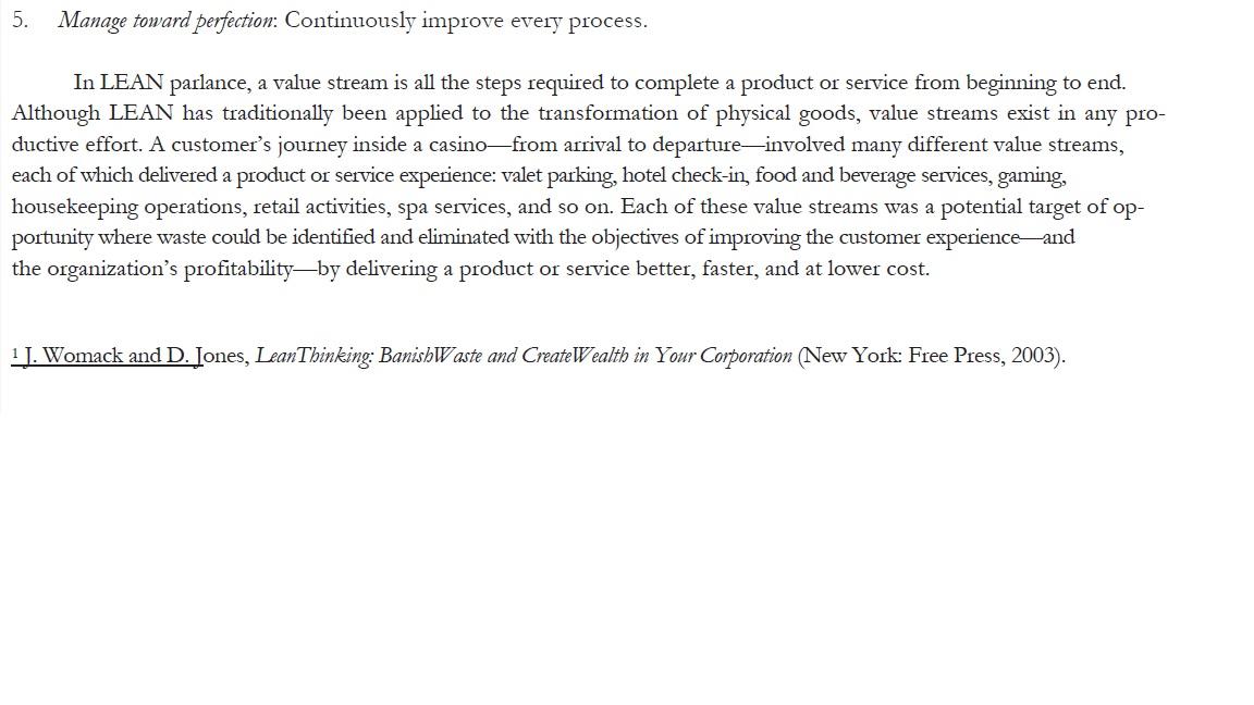 3 Implementing LEAN Operations at Caesars Casinos