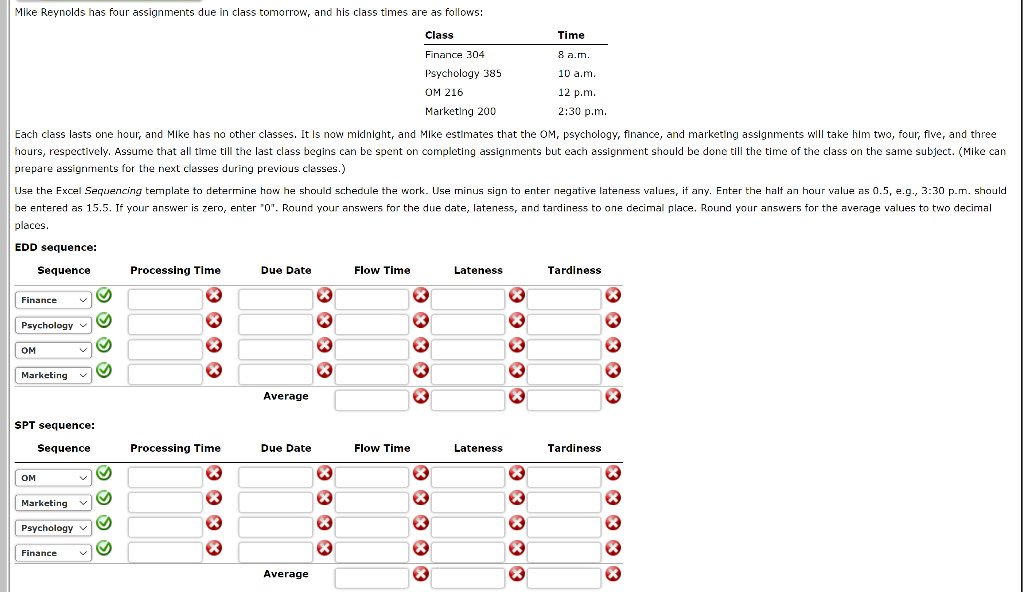 prepare assignments for the next classes during