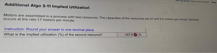 Additional Algo 3-11 Implied Utilization Motors