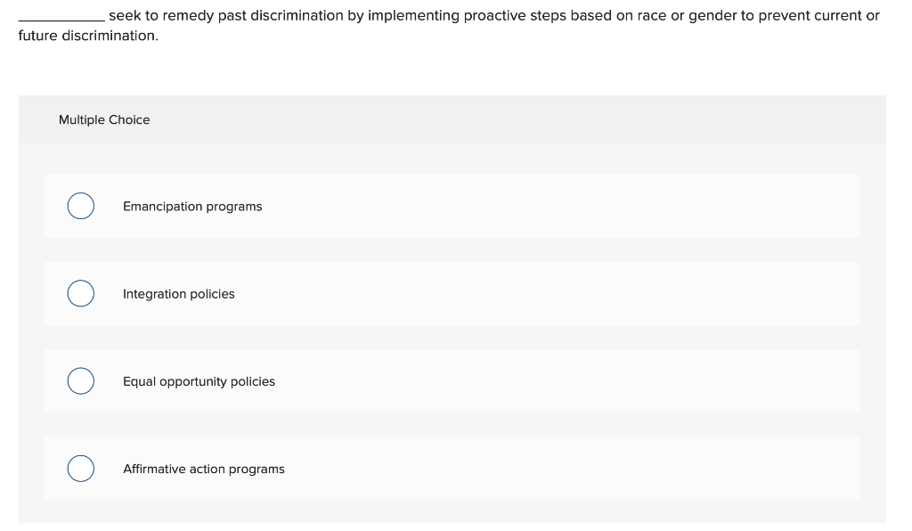 seek to remedy past discrimination by