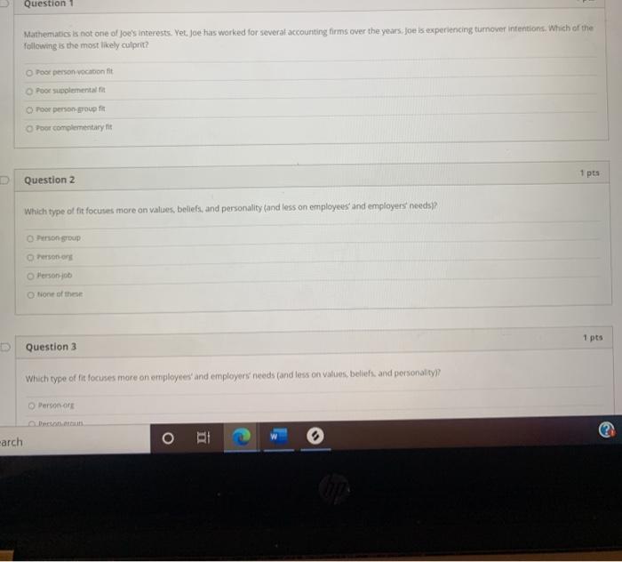 Question Mathematics is not one of Joe's