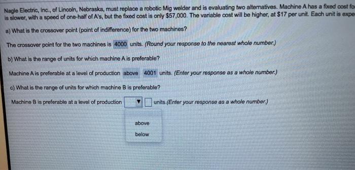 had to split up question what is c? Nagle