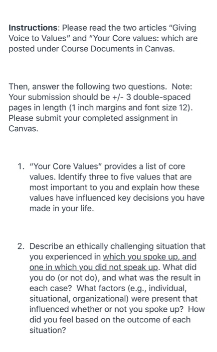 Instructions: Please read the two articles