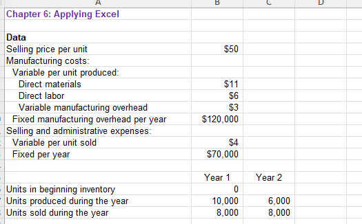 The Chapter 6 Form worksheet is to be used to