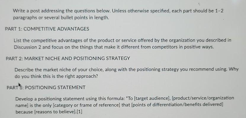 Typed please Write a post addressing the