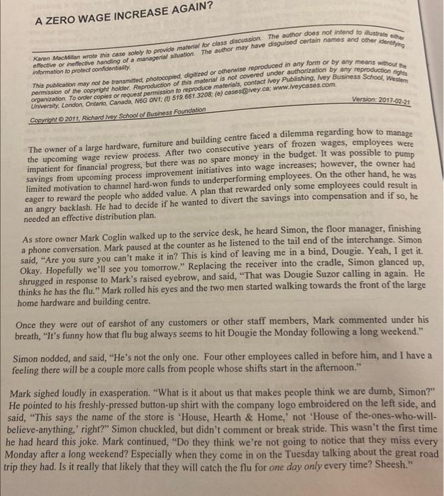 Search up case study A zero wage increase again?
