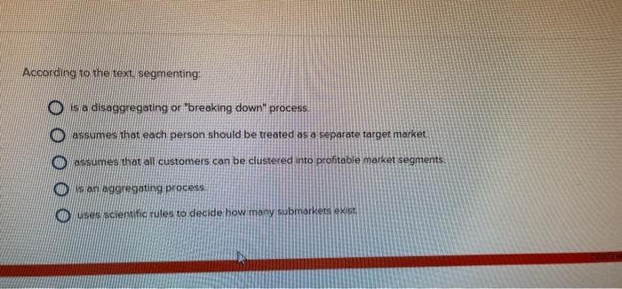 According to the text segmenting is a