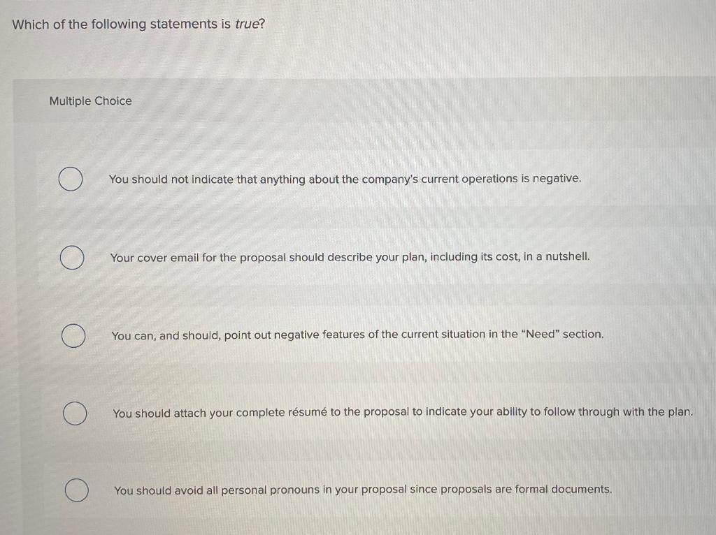 As Chapter 10 points out, proposal writing can be