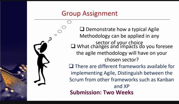 Group Assignment Demonstrate how a typical Agile