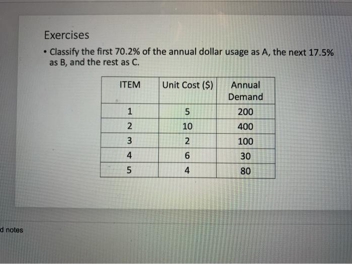 ABC Analysis ABC analysis is an inventory