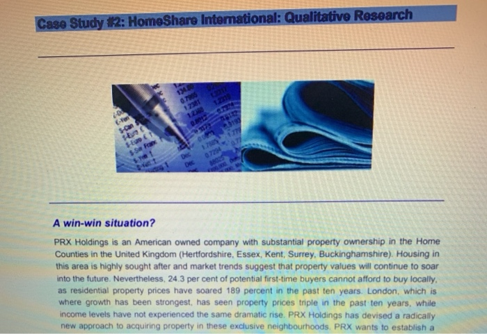 case study of marketing Case Study #2: HomeShare