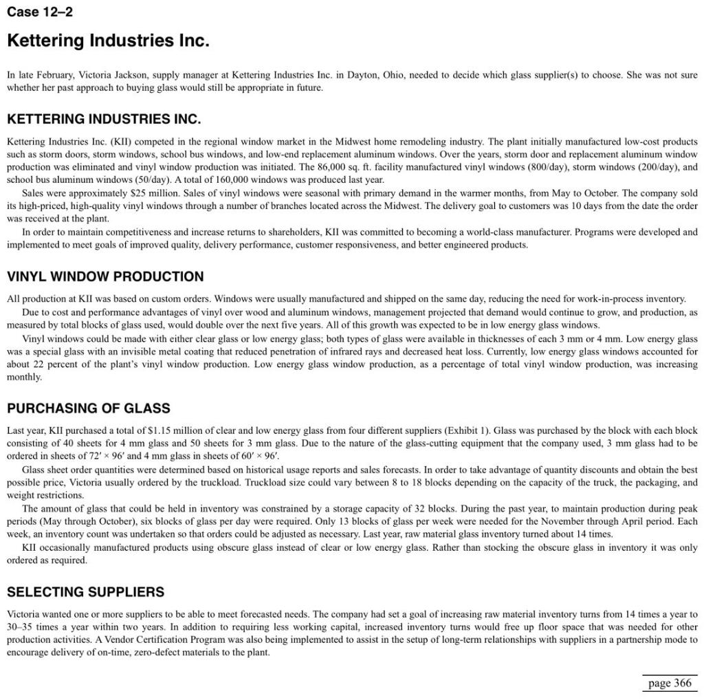 Analysis and Recommend Case 12-2 Analysis and