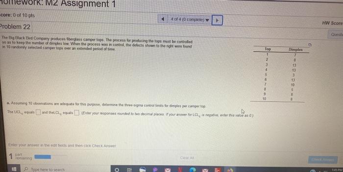 M2 Assignment 1 -core: 0 of 10 pts 4 4 of 4 (0