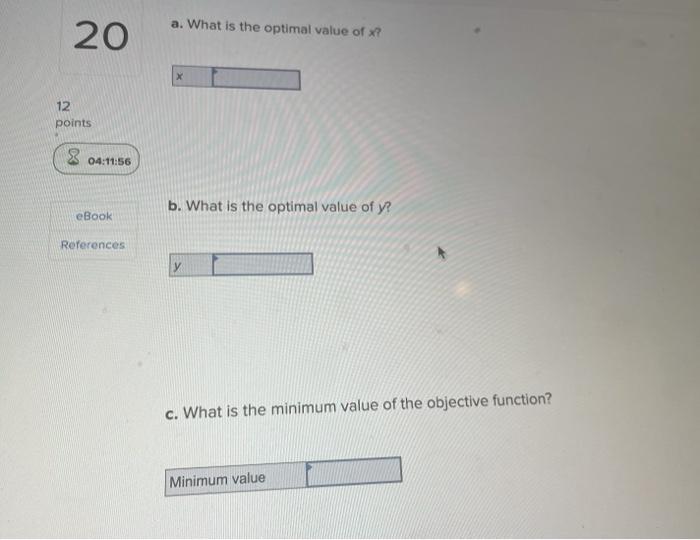 WK Qu. 2-13 Find the optimal solution for the