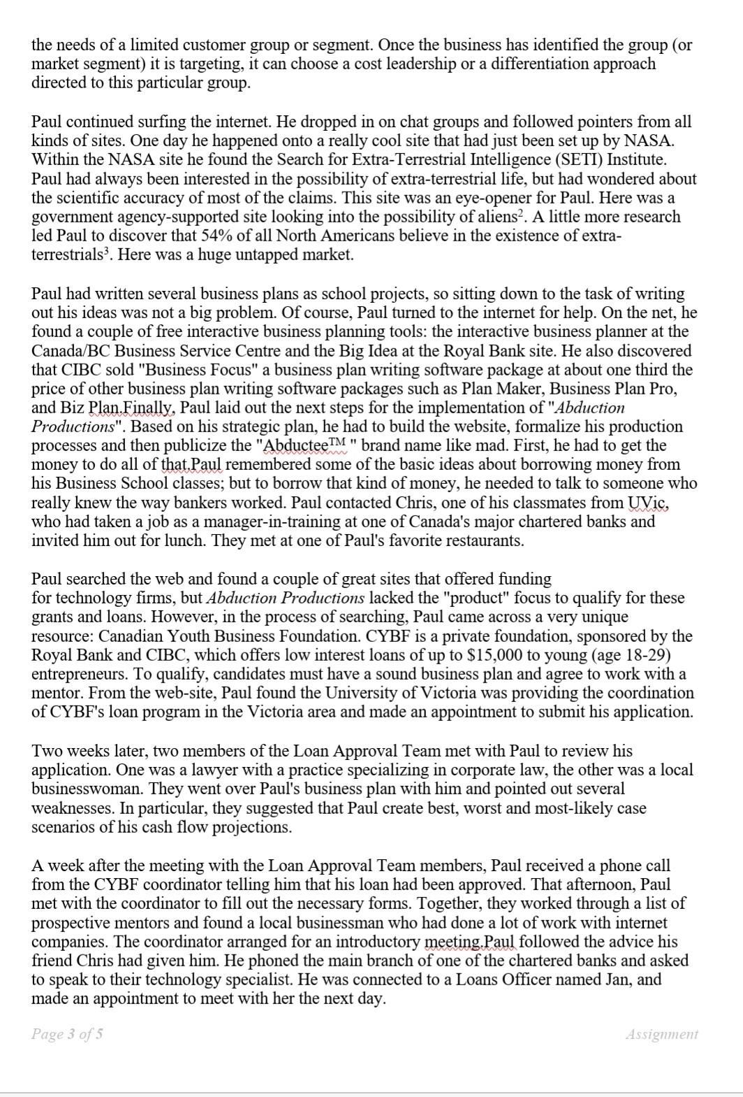 Read Carefully and Answer the following