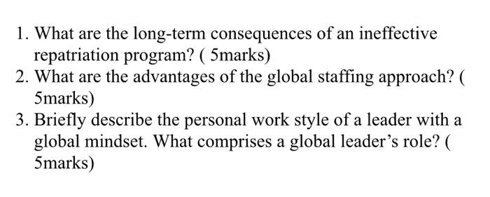 please answer all the question and should not be