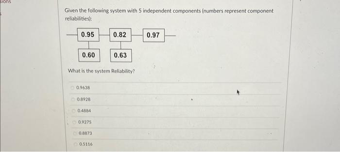 Given this two component system and associated
