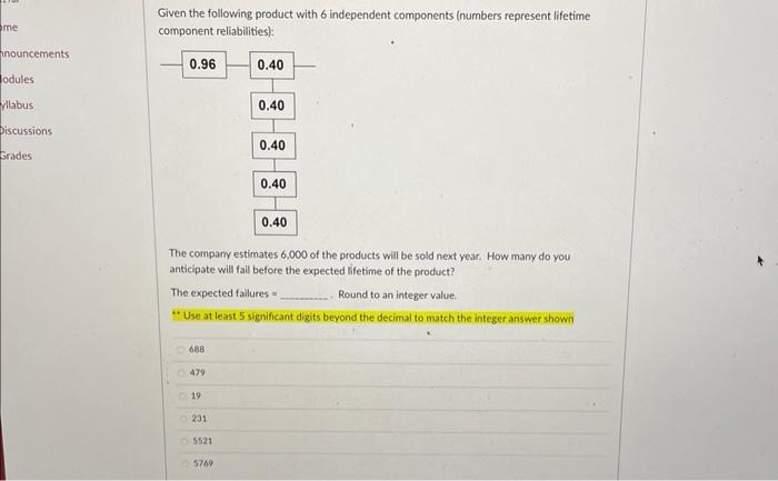 Given this two component system and associated