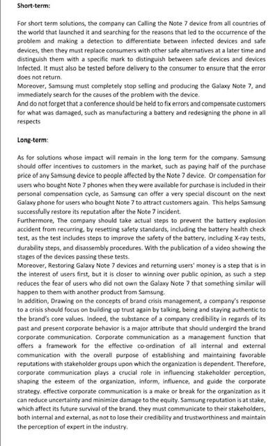 We have a problem with the Galaxy Note 7 with