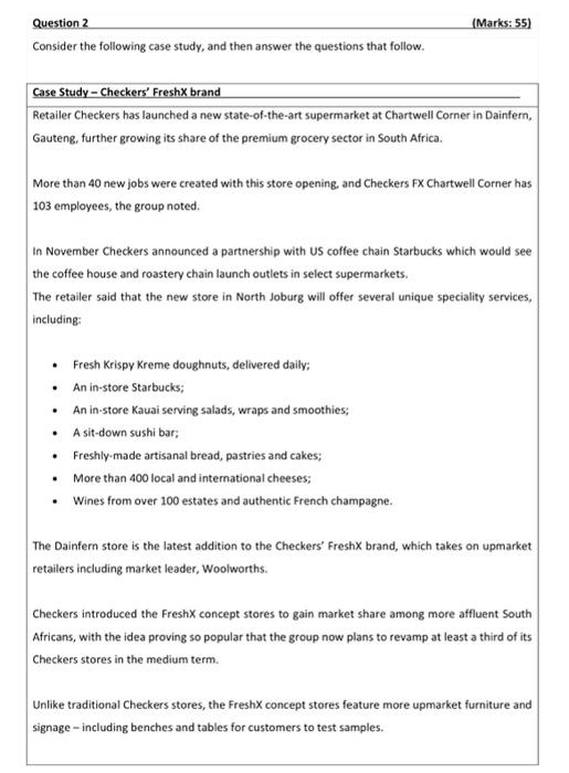 Consider the following case study, and then