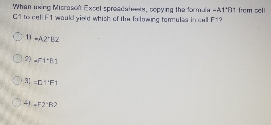 when using Microsoft Excel spreadsheets, the