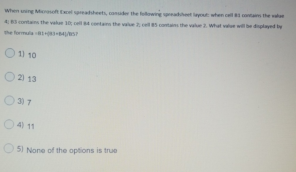 when using Microsoft Excel spreadsheets, the