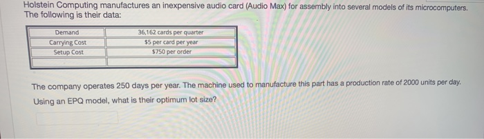 Holstein Computing manufactures an inexpensive