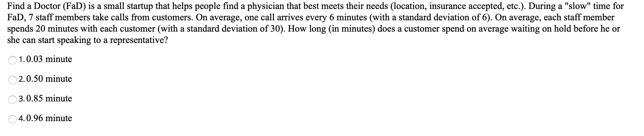 Find a Doctor (FaD) is a small startup that helps