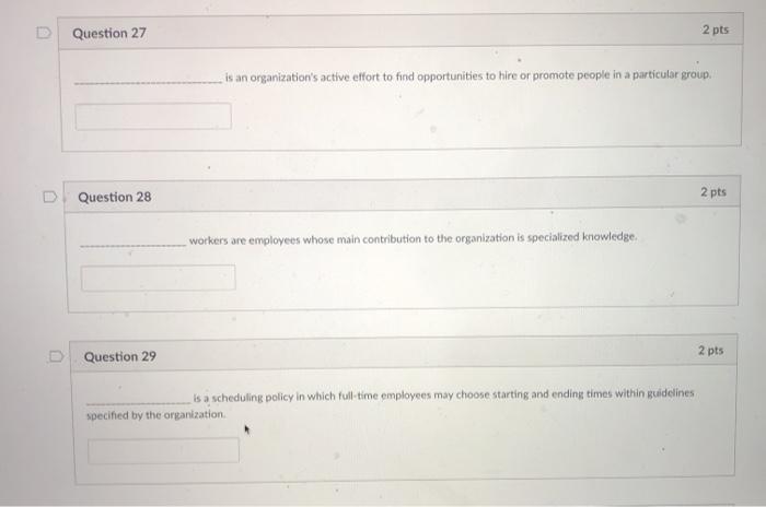 D Question 27 2 pts is an organization's active