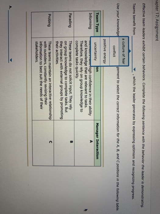 If you could answer all parts! hapter 17: