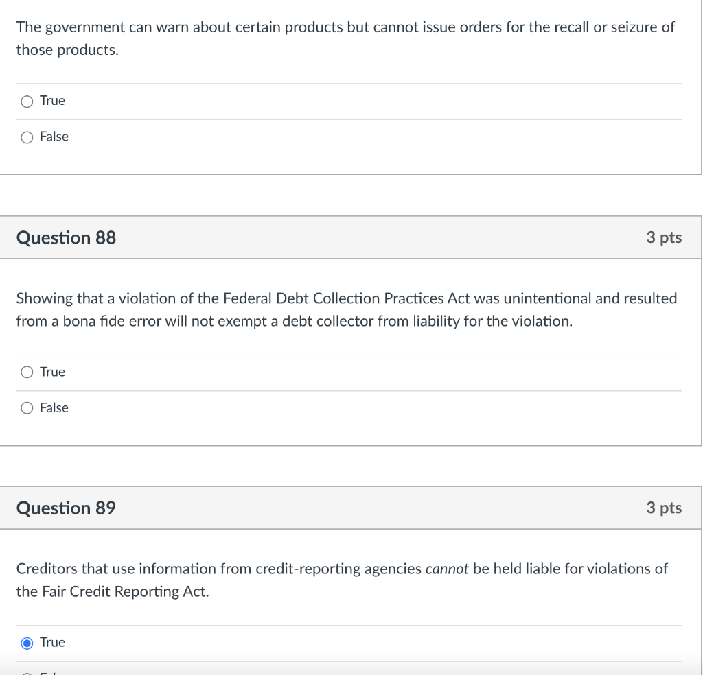 The government can warn about certain products