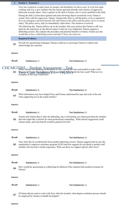 3 Section 3 - Scenario Tony has worked as a
