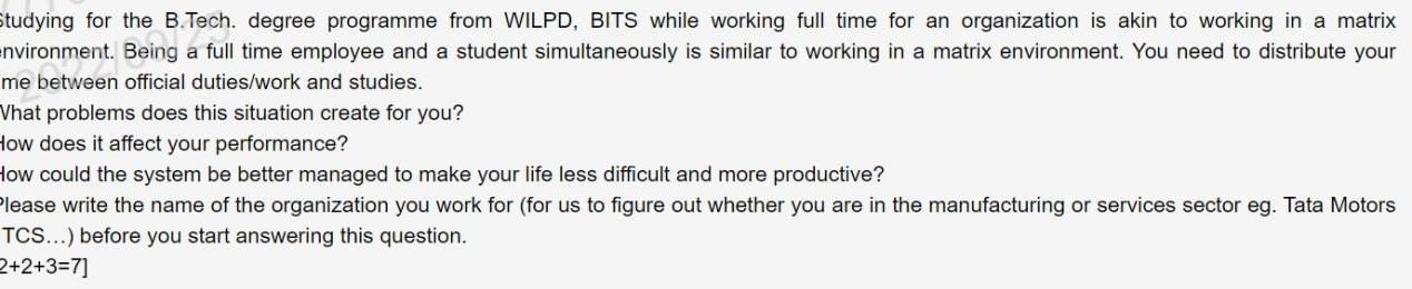 itudying for the B.Tech. degree programme from