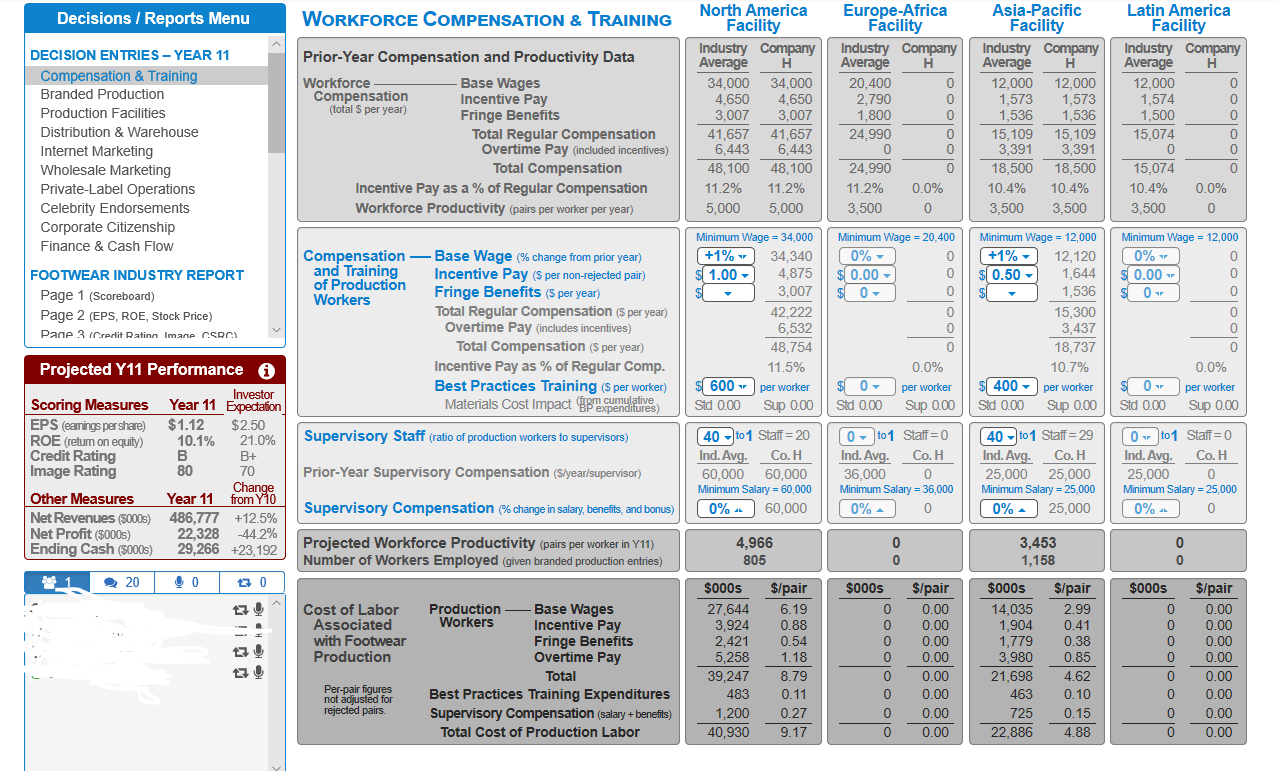 Decisions / Reports Menu WORKFORCE COMPENSATION &