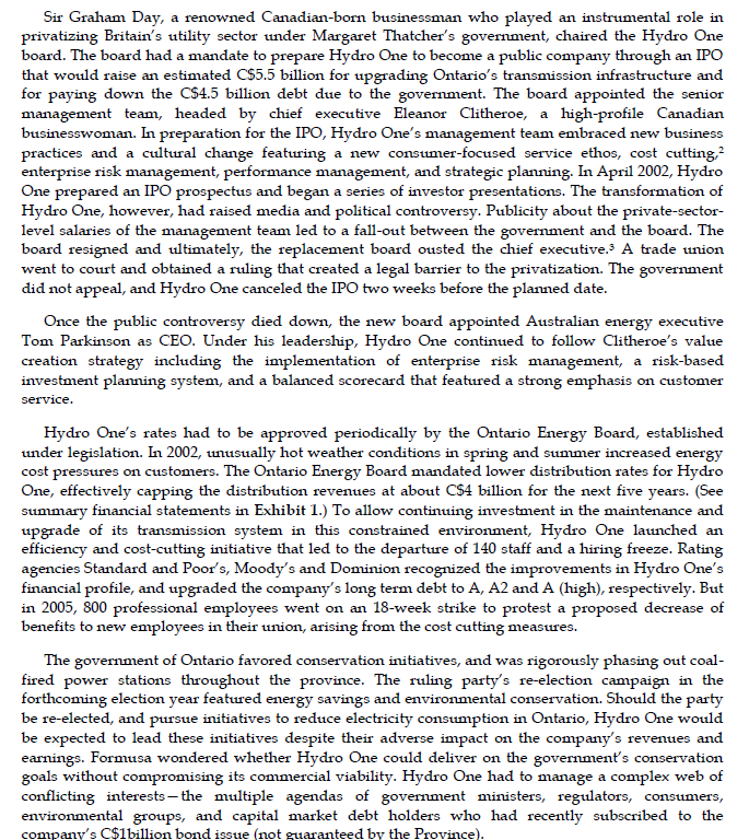 1) Does the ERM add value to the company's