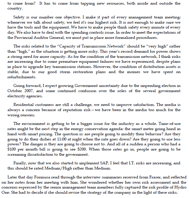 1) Does the ERM add value to the company's