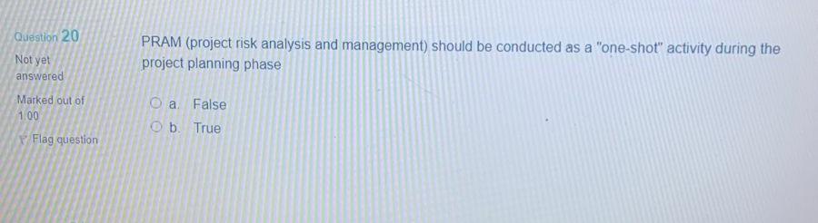 PRAM (project risk analysis and management)