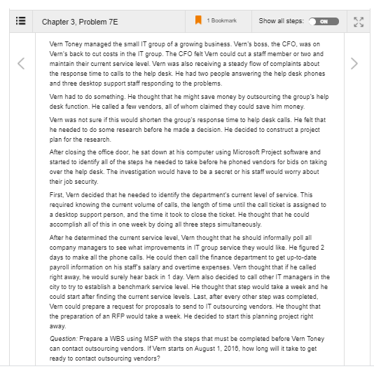 !!! Chapter 3 Problem 7E 1 Bookmark Show all