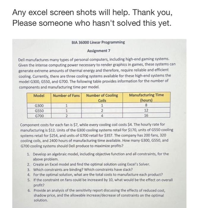 *please do not post past answers to this