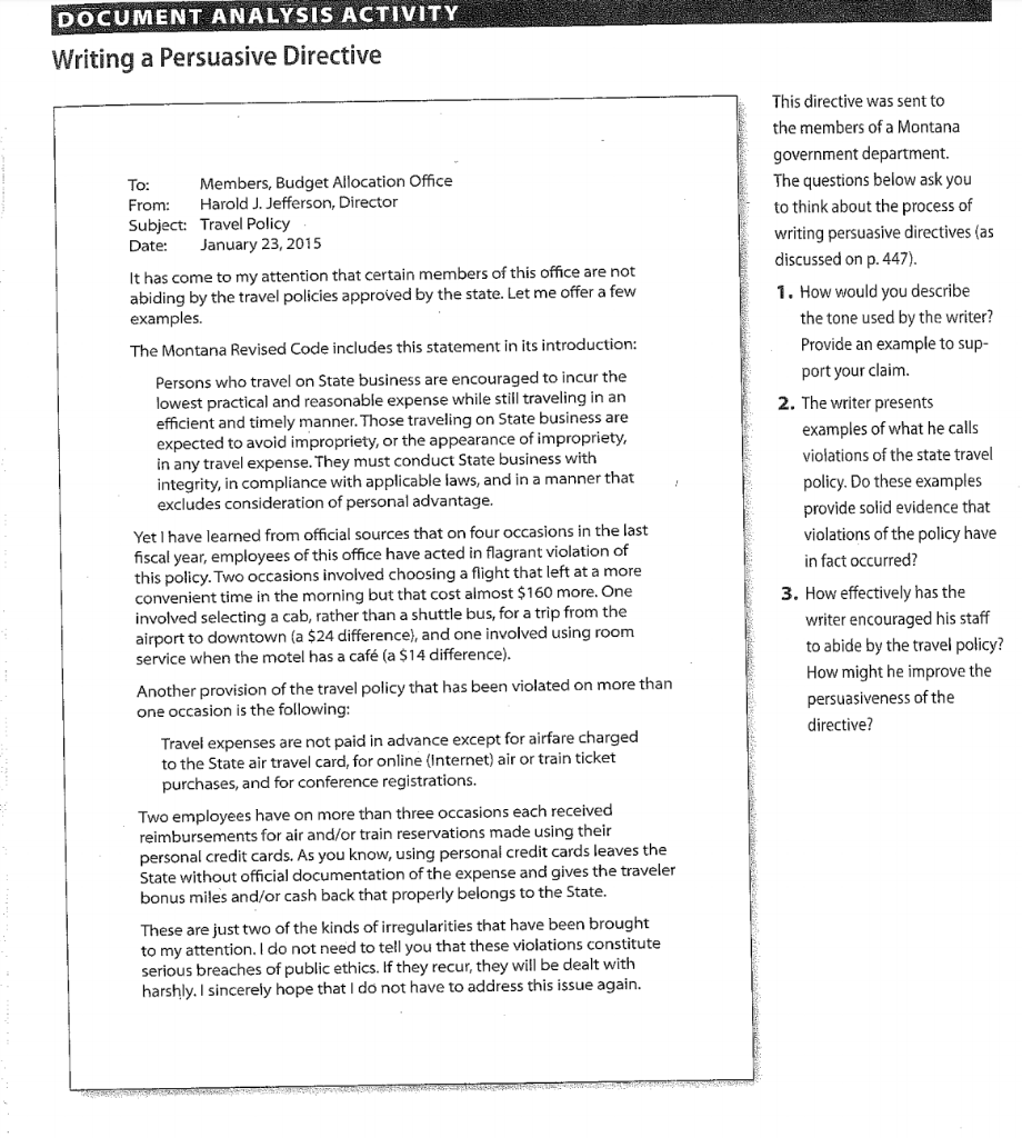 answer questions 1, 2, and 3 below in one to two