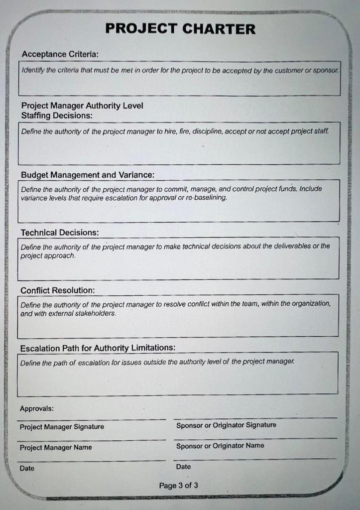 Project Charter for Easy detergent washing