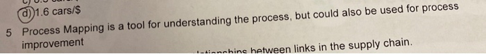 true of false 5 1. Call Process Mapping is a tool