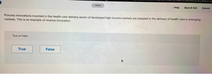 ou on yleen Saved Help Save & Exit Submit Process