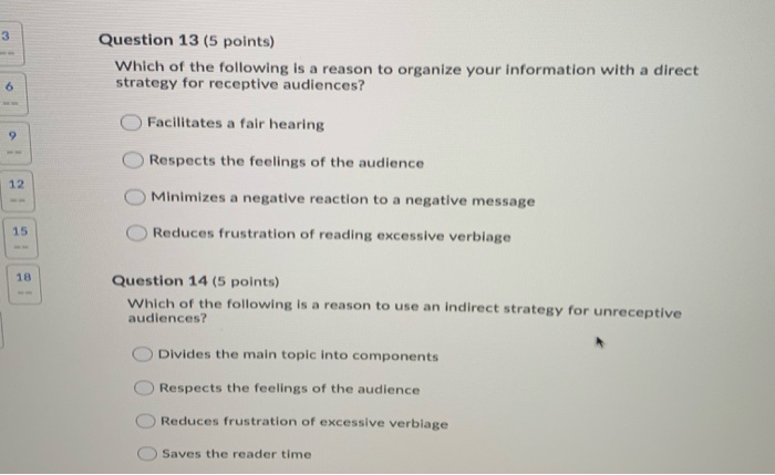 3 Question 13 (5 points) Which of the following