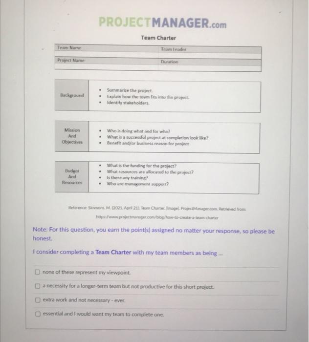 Note: For this question, you earn the point(s)